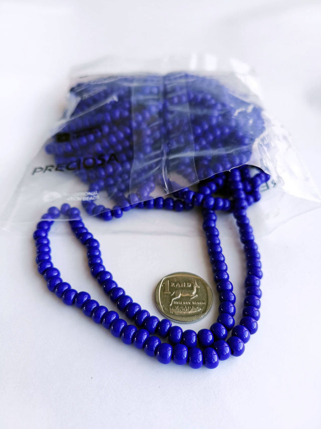 Strung - Glass Beads - Royal Blue - 33060