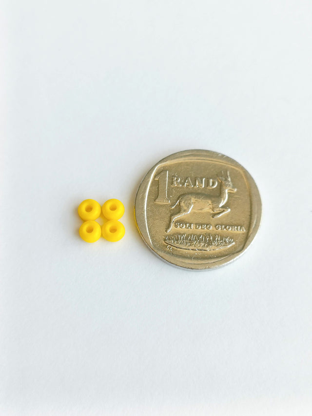 Loose - Seed Glass Beads - Opaque Yellow Lemon - 83130