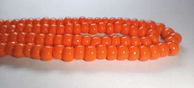 Strung - Glass Beads - Orange - 93140