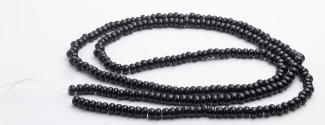 Strung - Seed Glass Beads - Black - 23980