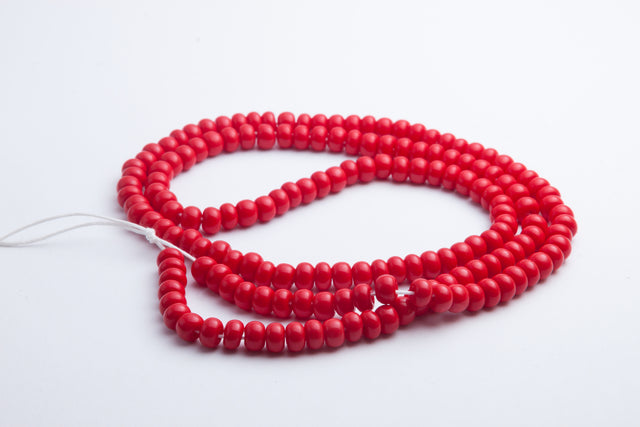 Strung - Glass Beads - Red - 93190