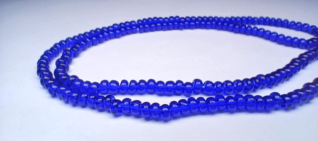 Strung - Glass Beads - Clear Blue - 30100